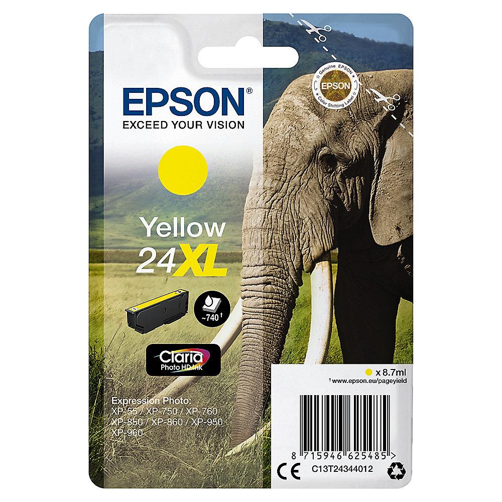 Epson 24XL Original Druckerpatrone Gelb mit hoher Kapazität T2434