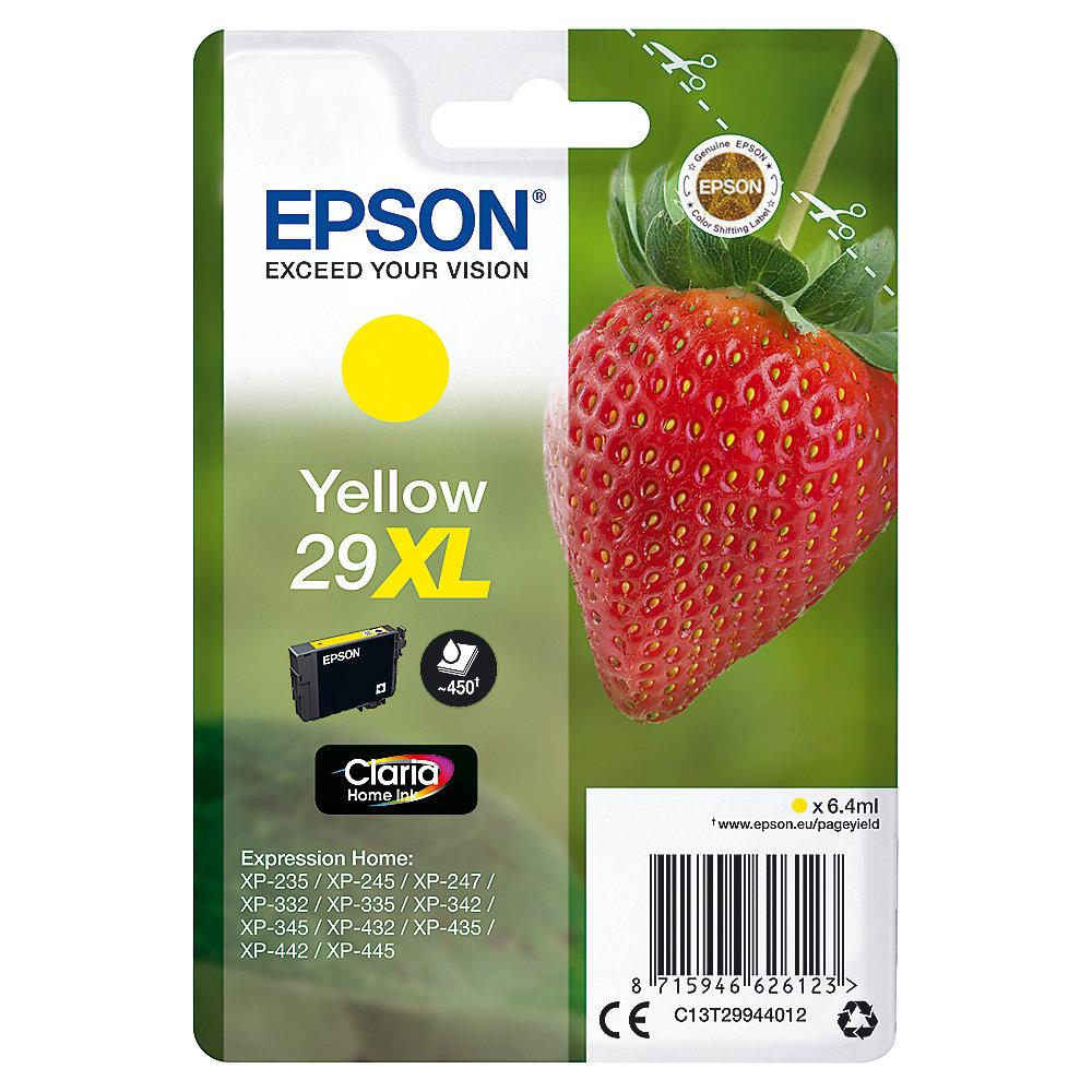Epson 29XL Original Druckerpatrone Gelb T2994