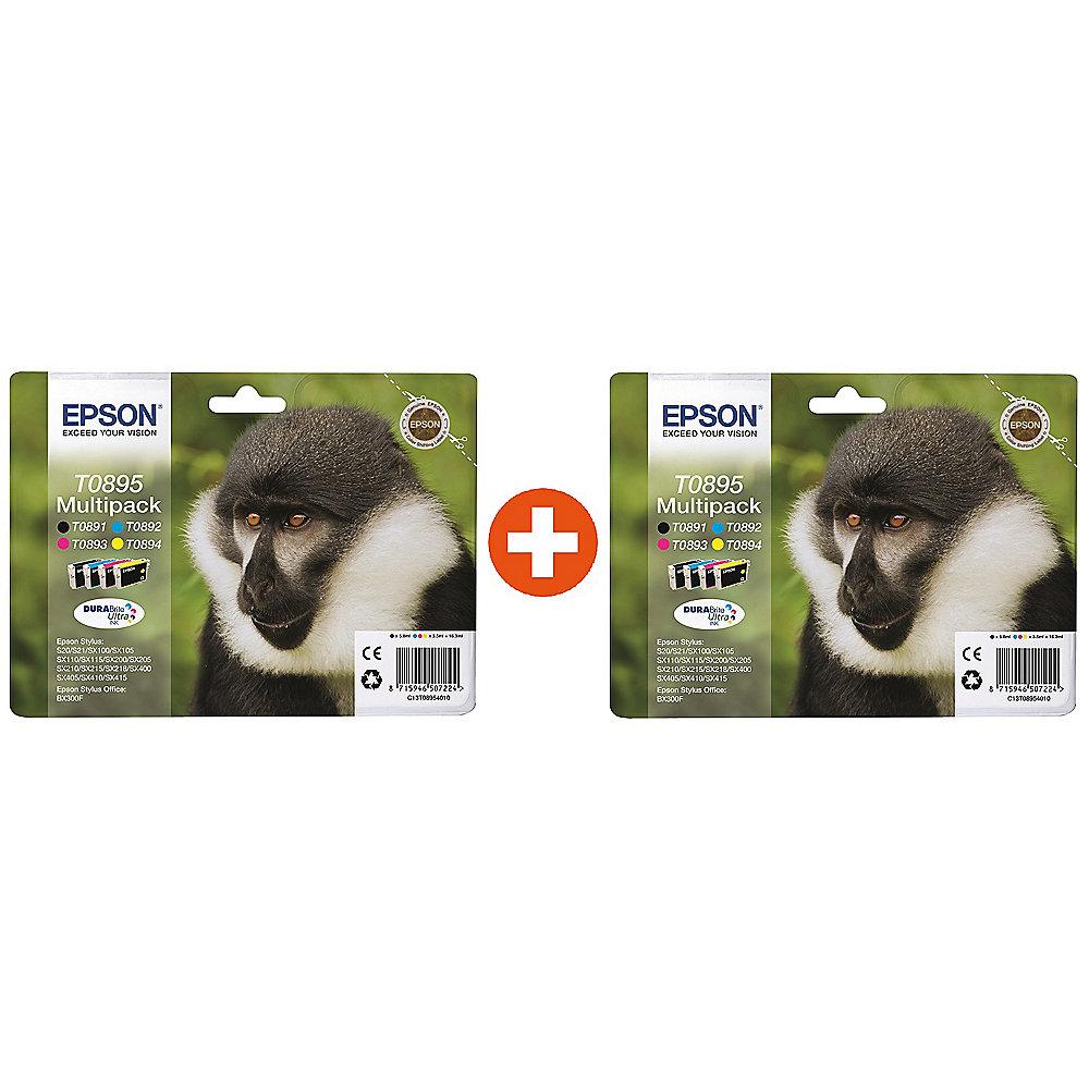 Epson 2x Druckerpatronen Multipack T0895 / C13T08954010 (BK, C, M, Y)