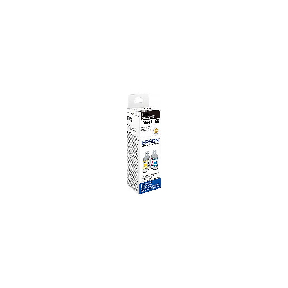 Epson 664 Original Tintenbehälter Schwarz für EcoTank 70ml 4.500 Seiten T6641