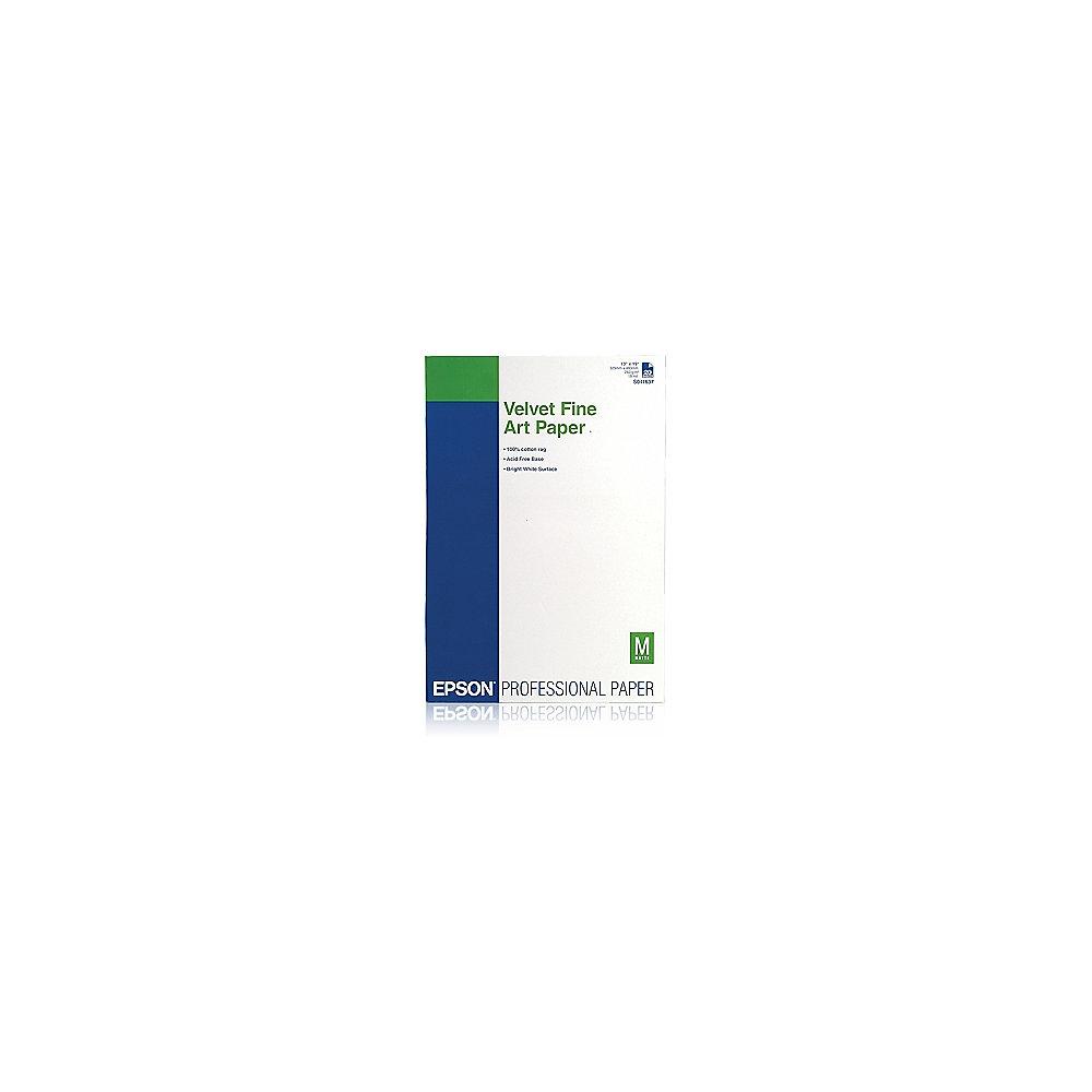 EPSON C13S041637 Velvet Fine Art Papier A3  20 Blatt 260g/qm