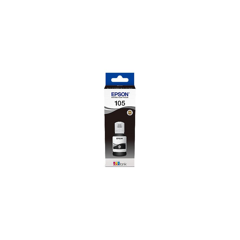 Epson C13T00Q140 Original Tintenbehälter 105 Schwarz EcoTank 127ml