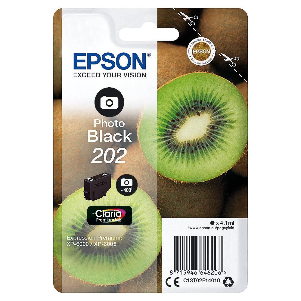 Epson C13T02F14010 Druckerpatrone 202 Photo Schwarz