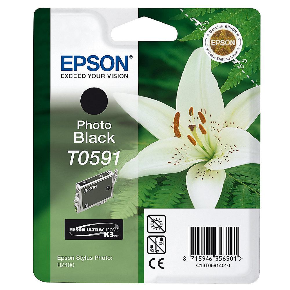 Epson C13T05914010 Druckerpatrone T0591 Photo schwarz