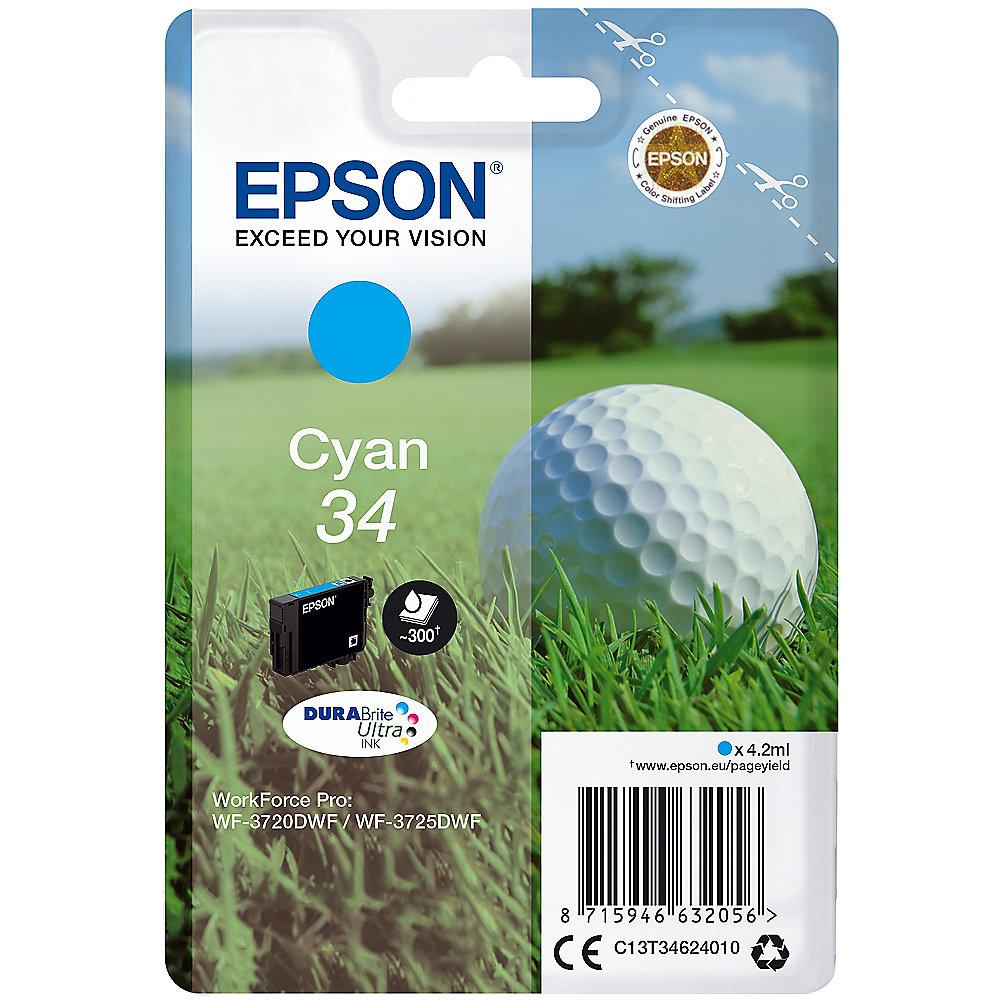 Epson C13T34624010 Druckerpatrone 34 cyan