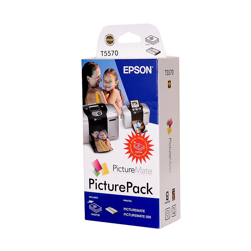 Epson C13T557040BH Picturepack T5570 Druckerpatronen (6 Farben) und Fotopapier