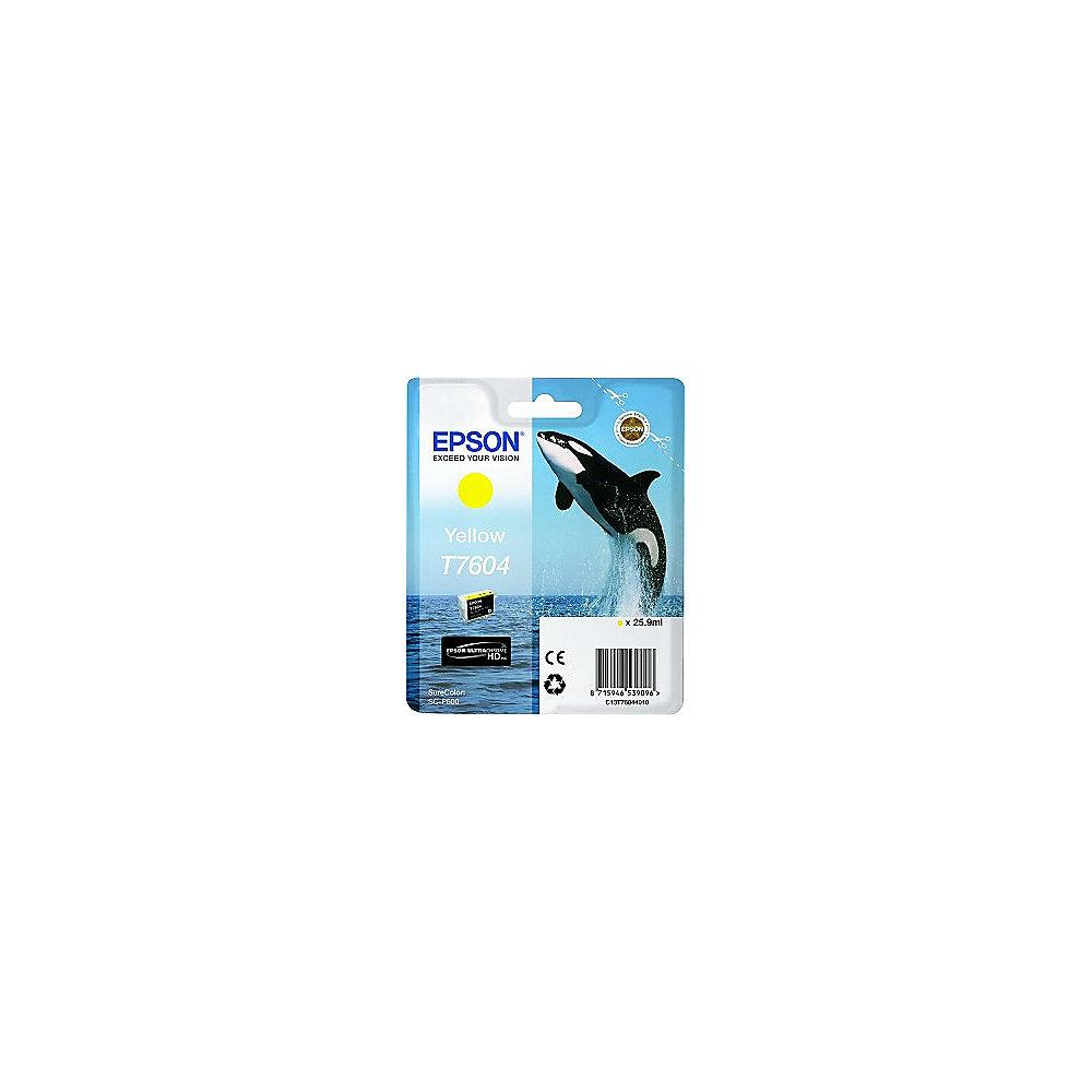 Epson C13T76044010 Druckerpatrone T7604 Yellow SC-P600