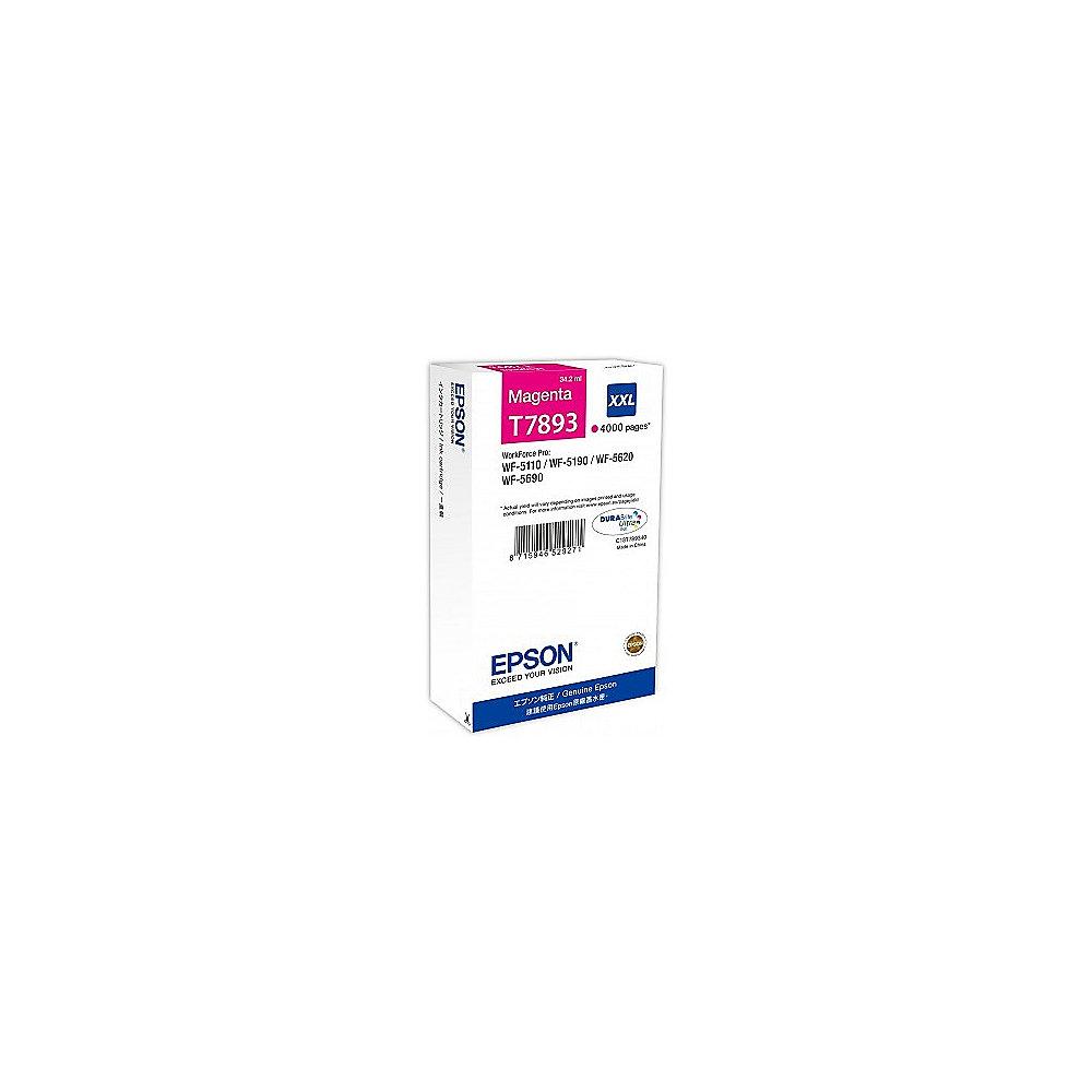 Epson C13T789340 Druckerpatrone T7893 XXL Magenta 4,000 Seiten