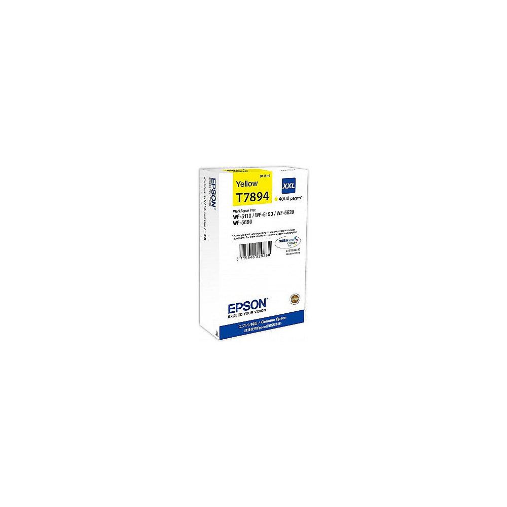 Epson C13T789440 Druckerpatrone T7894 XXL Gelb 4,000 Seiten