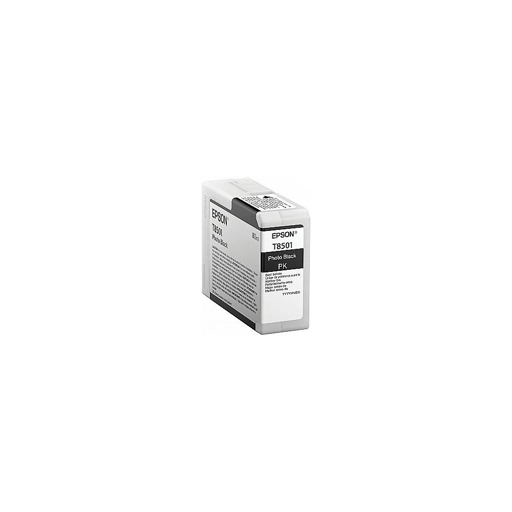 Epson C13T850100 Druckerpatrone T8501 Hohe Kapazität Foto-Schwarz SC-P800