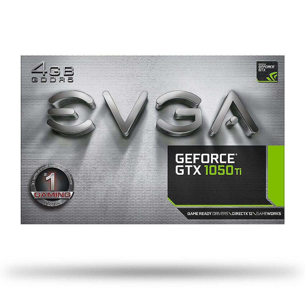EVGA GeForce GTX 1050Ti Gaming 4GB GDDR5 DVI/HDMI/DP Grafikkarte, EVGA, GeForce, GTX, 1050Ti, Gaming, 4GB, GDDR5, DVI/HDMI/DP, Grafikkarte