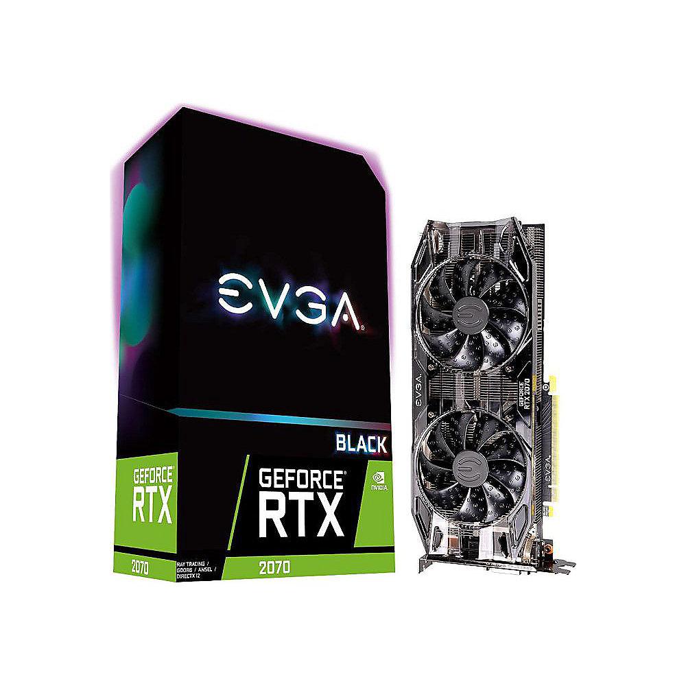 EVGA GeForce RTX 2070 Black Gaming 8GB GDDR6 Grafikkarte 2xDP/DVI/HDMI/USB-C