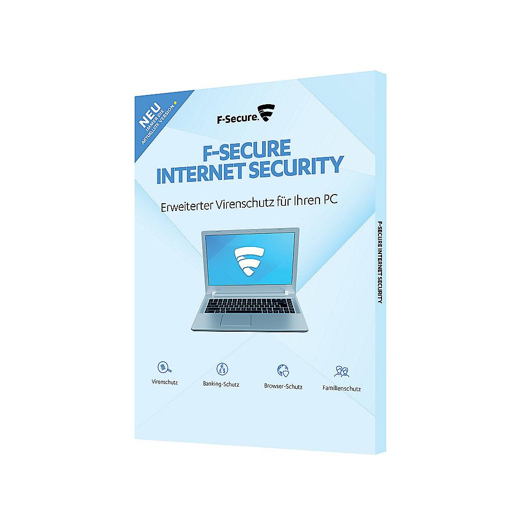 F-Secure Internet Security Upgrade 3 Geräte 1 Jahr (Version 2018) Box