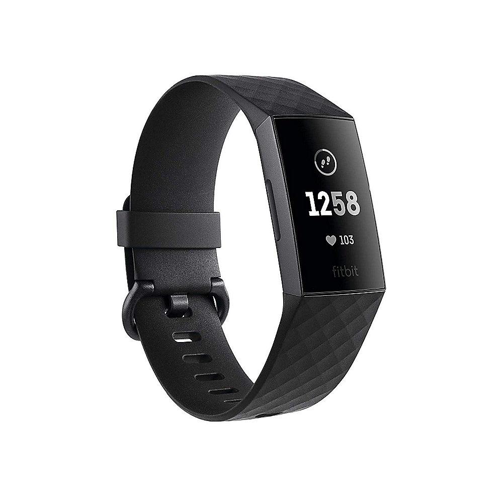 Fitbit Charge 3 Gesundheits- und Fitness-Tracker schwarz