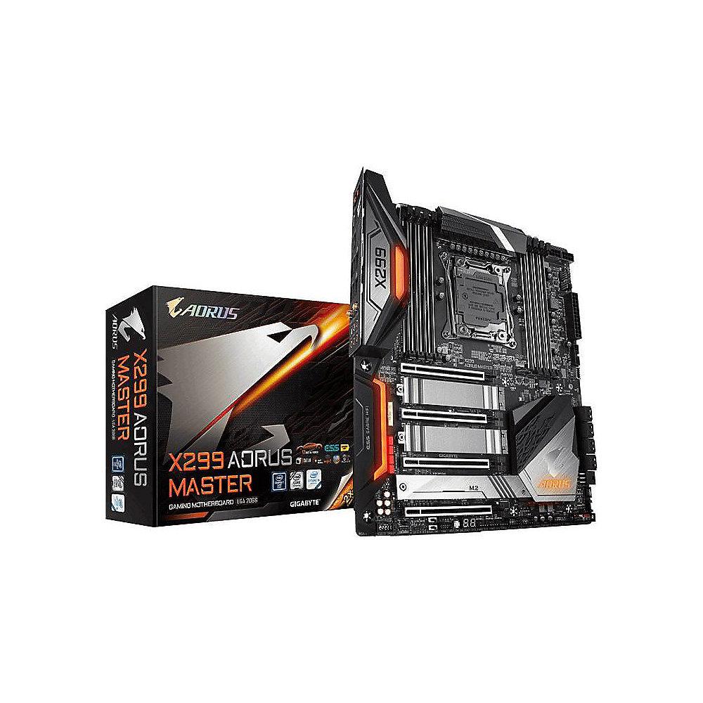 Gigabyte AORUS X299 Master EATX Mainboard 2066 USB3.1(TypC-Gen2)/LAN/3xM.2