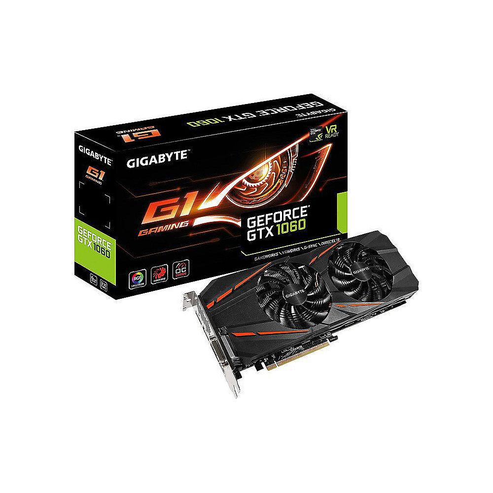 Gigabyte GeForce GTX 1060 G1 Gaming Rev.2 6GB GDDR5 Grafikkarte DVI/HDMI/3xDP