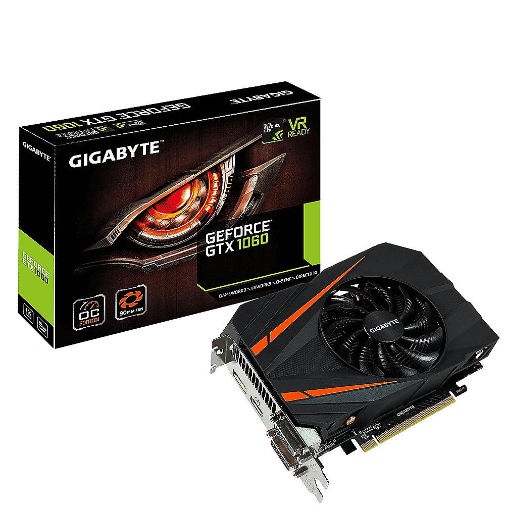 Gigabyte GeForce GTX 1060 Mini ITX 6GB GDDR5 Grafikkarte 2xDVI/HDMI/DP