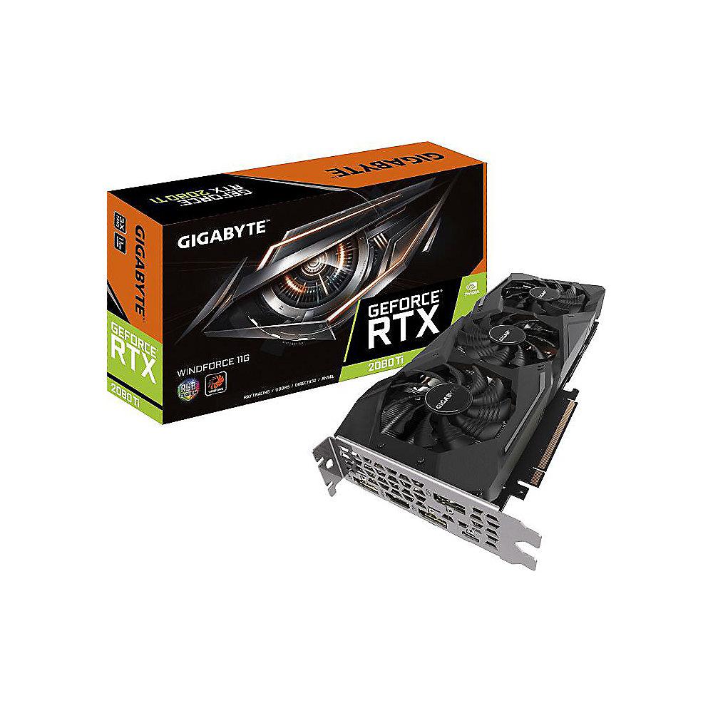 Gigabyte GeForce RTX 2080Ti Windforce 11GB GDDR6 Grafikkarte HDMI/3xDP/USB-C
