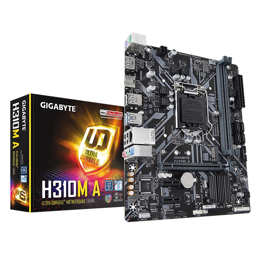 Gigabyte H310M A mATX Mainboard 1151v2 (Coffee Lake), DP, HDMI, M.2