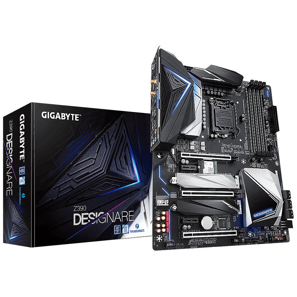 Gigabyte Z390 DESIGNARE ATX Mainboard Sockel 1151 DP/HDMI/2xM.2/2xLAN/WIFI