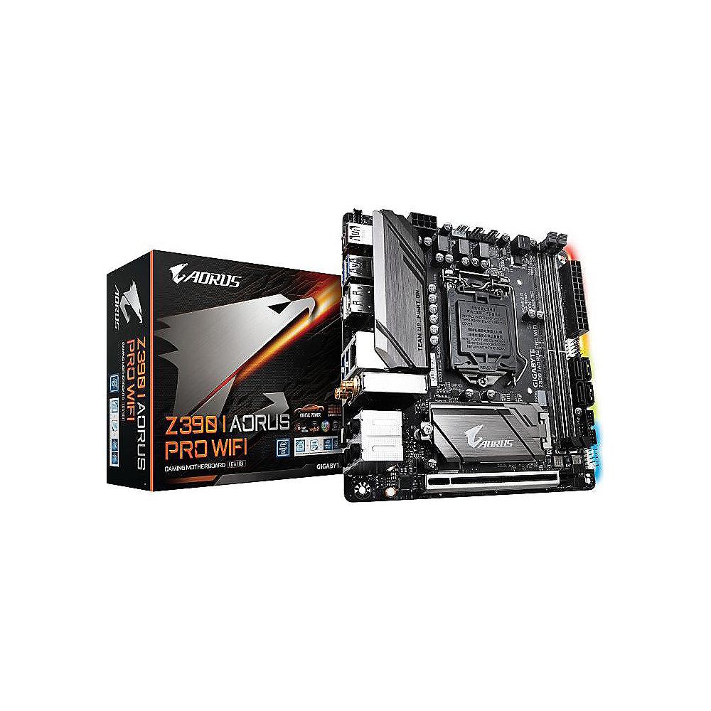 Gigabyte Z390 I AORUS PRO WIFI ITX Mainboard 1151 HDMI/DP/2xM.2/USB3.1(Typ C)