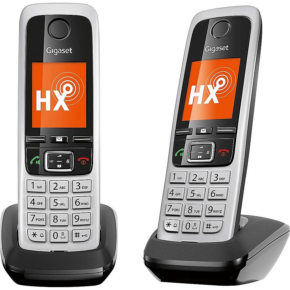 Gigaset C430HX Duo 2x Universal-Mobilteil für VoIP-Router mit DECT DECT-CATiq, Gigaset, C430HX, Duo, 2x, Universal-Mobilteil, VoIP-Router, DECT, DECT-CATiq