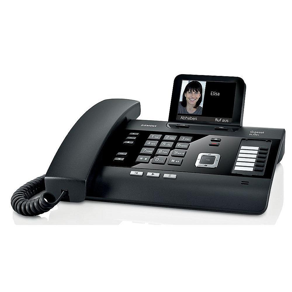 Gigaset DL500A schnurloses Festnetztelefon (analog) inkl. Anrufbeantworter