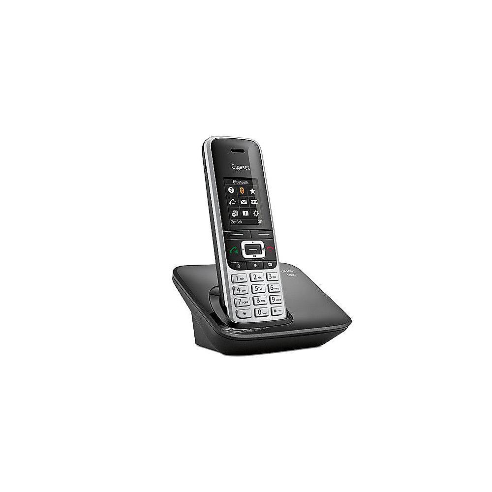 Gigaset S850 schnurloses Festnetztelefon PC-Anschluss (analog) platin/schwarz