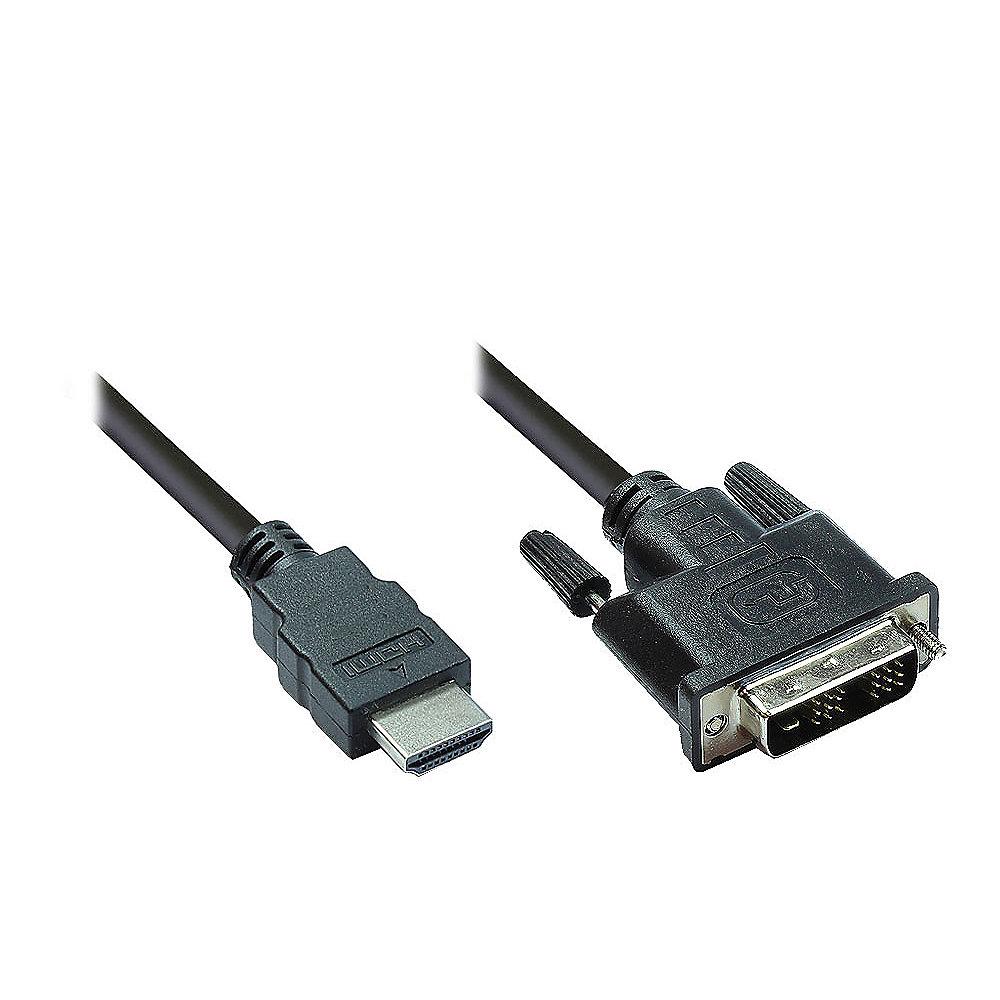 Good Connections HDMI auf DVI-D Anschlusskabel 1,8m schwarz