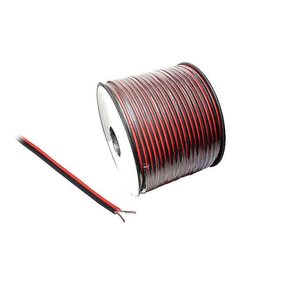 Good Connections Kabelrolle Lautsprecherkabel 100m 2x1,5mm² rot/schwarz