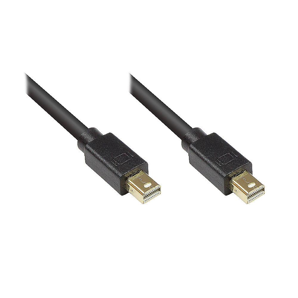 Good Connections Mini DisplayPort 1.2 Anschlusskabel 1m vergoldet schwarz