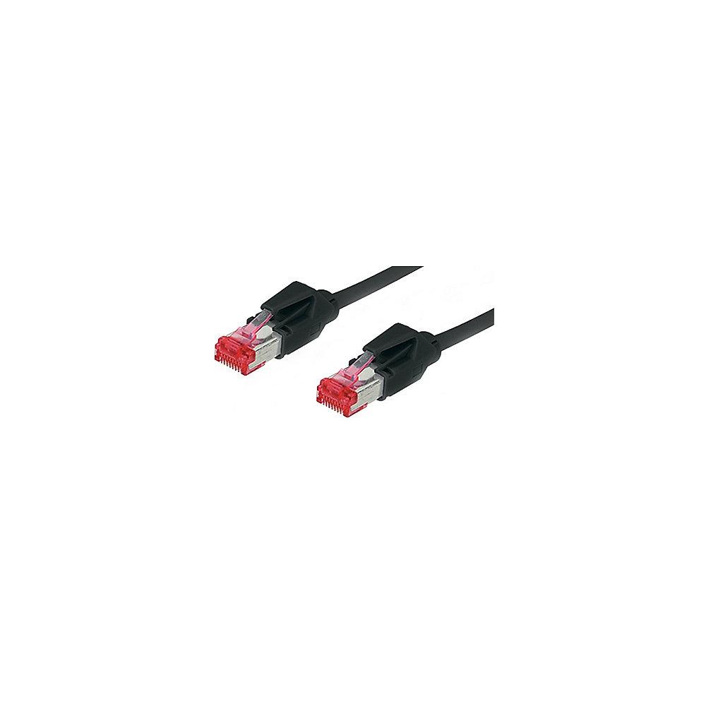 Good Connections Patch Netzwerkkabel Cat. 6 S/FTP Hirose-Stecker schwarz 1m