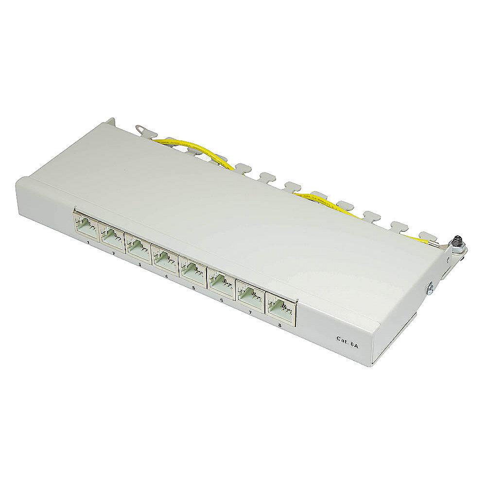 Good Connections Patch Panel Desktop CAT6A geschirmt STP 8-Port lichtgrau