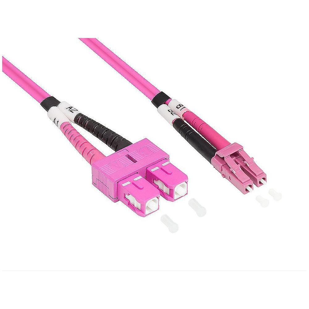 Good Connections Patchkabel LWL Duplex OM4 LC/SC Multimode 15m