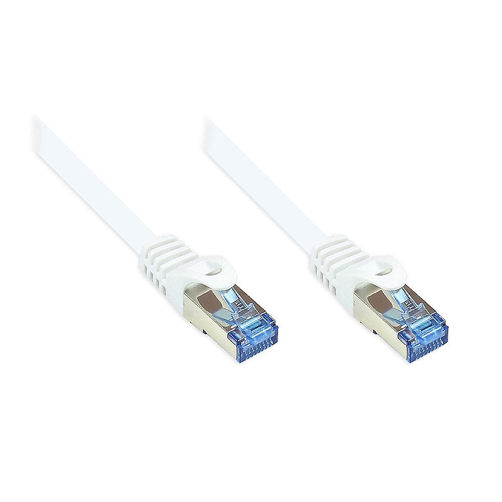 Good Connections RNS Patchkabel Cat.6A S/FTP PiMF halogenfrei 500MHz 50m weiß