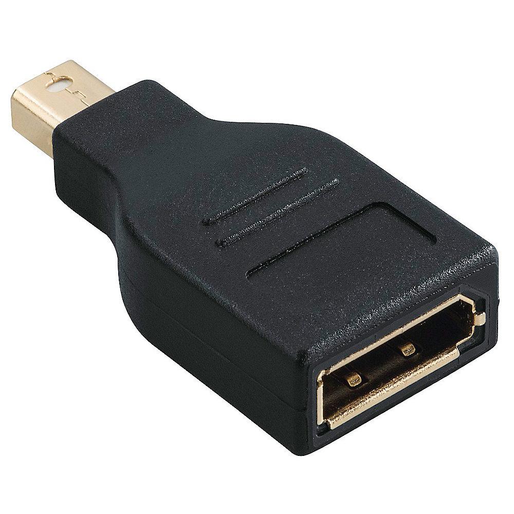 Hama DisplayPort Adapter mini DP zu DP UHD St./Bu. schwarz