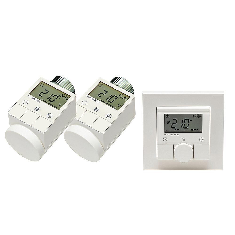 HomeMatic 132030 Funk-Wandthermostat   2x 105155 Funk-Heizkörperthermostat