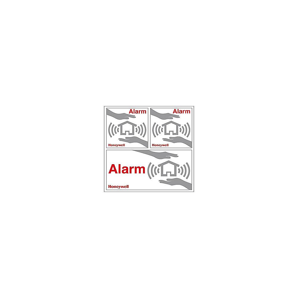 Honeywell HS3WS2S 4x Aufkleber "Alarmgesichert"