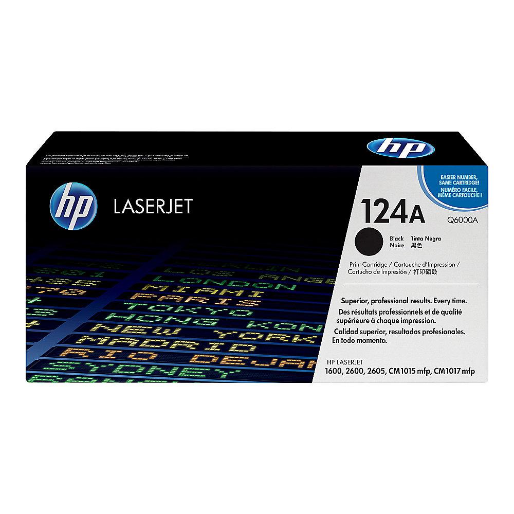 HP 124A Original Toner Q6000A Schwarz für ca. 2.500 Seiten