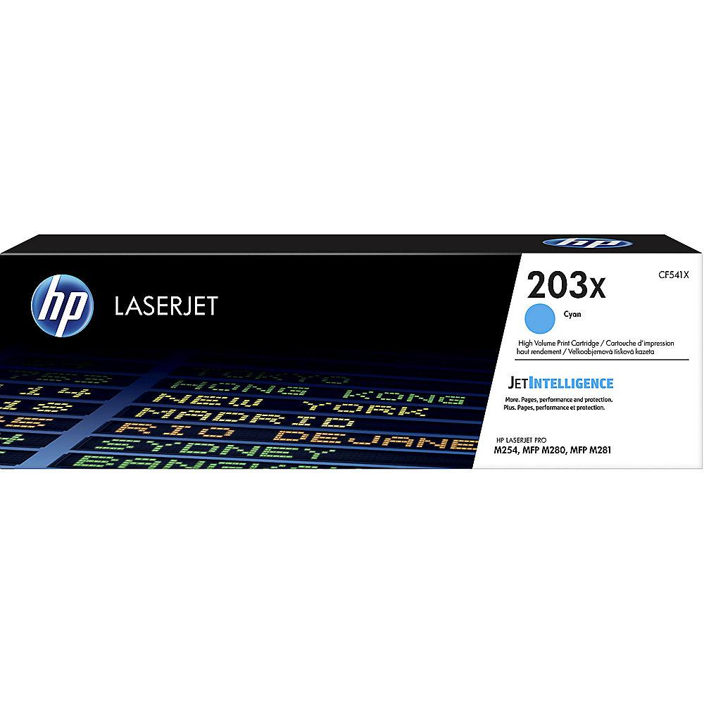 HP 203X Original Tonerpatrone Cyan ca. 2.500 Seiten CF541X