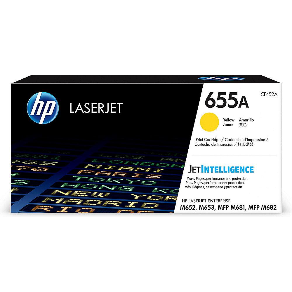 HP 655A Original Tonerpatrone Gelb ca. 10.500 Seiten CF452A