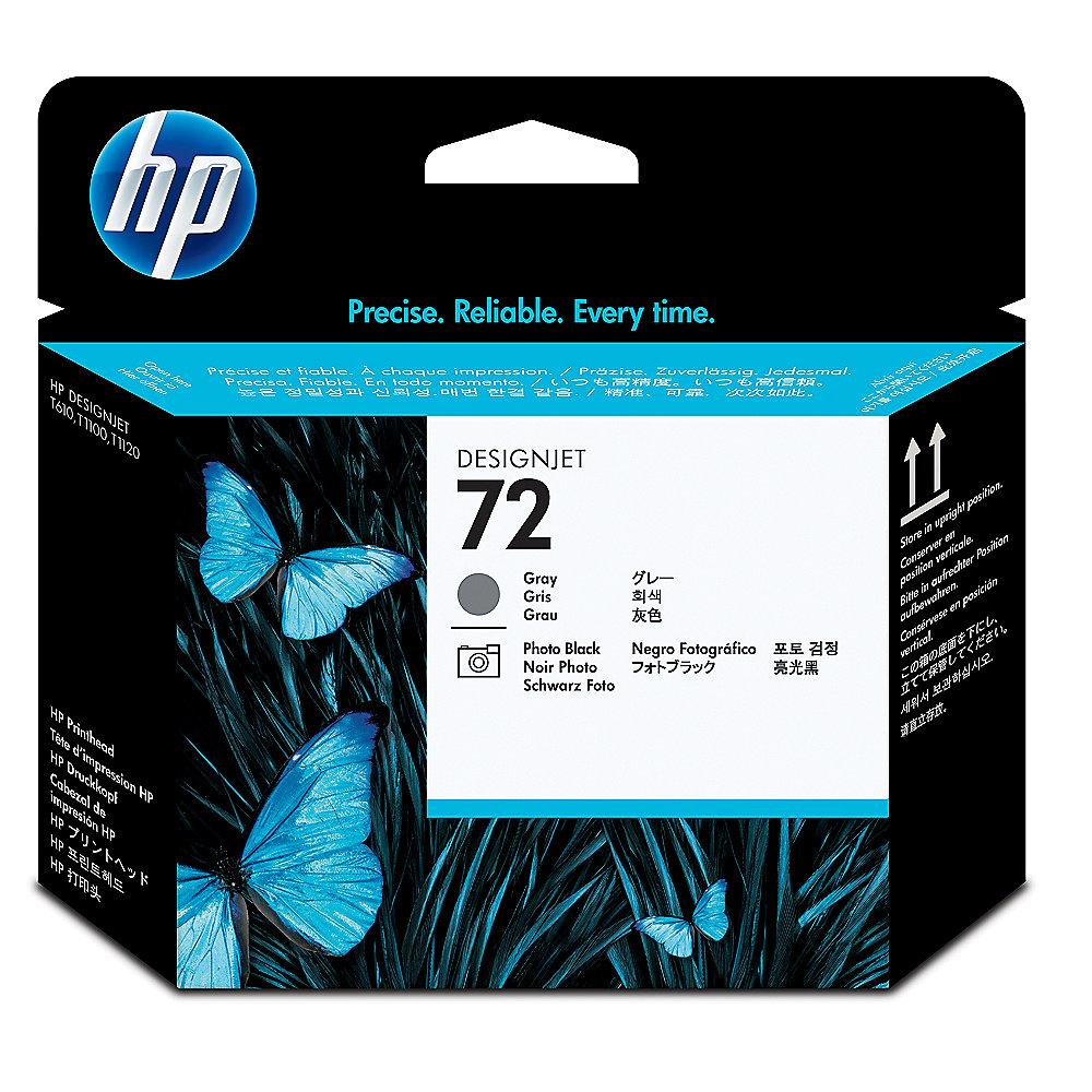 HP 72 Original Druckkopf grau und Foto schwarz C9380A