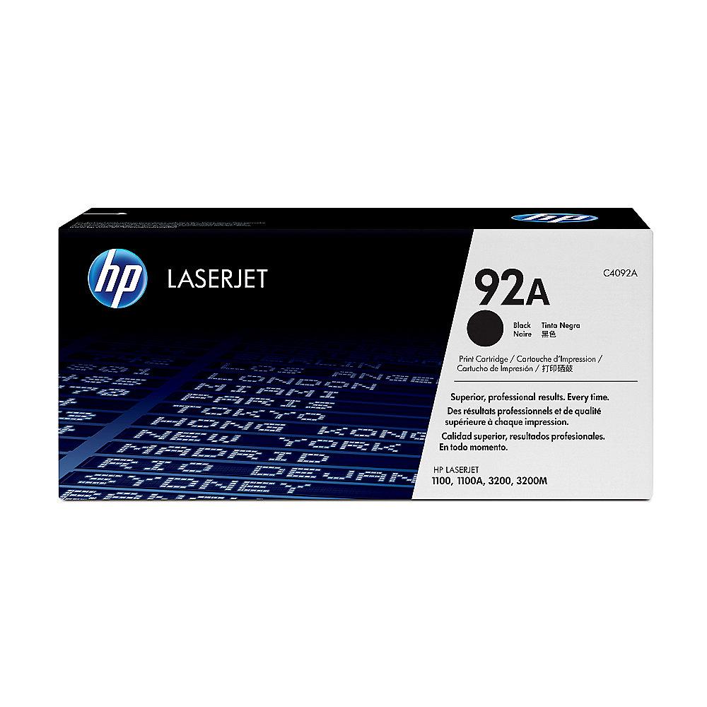 HP C4092A Original Tonerkassette 92A Schwarz für ca. 2.500 Seiten