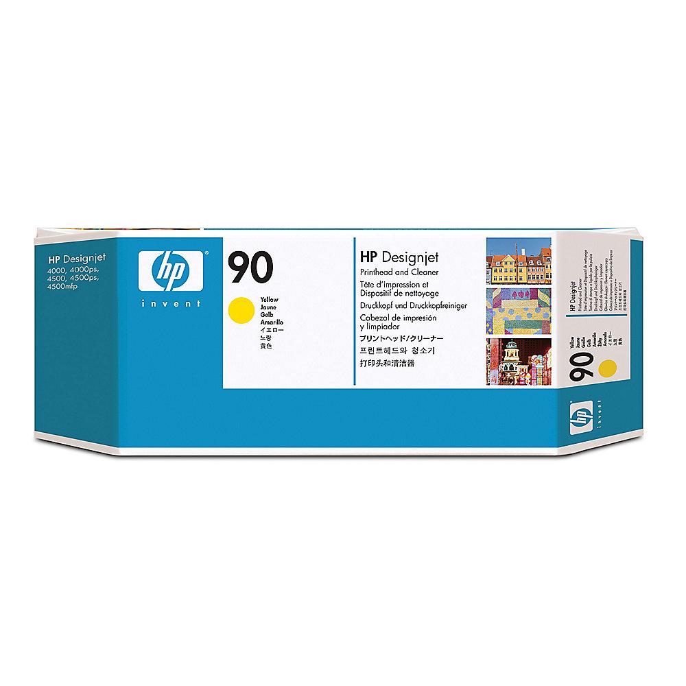 HP C5057A Original Druckkopf 90 gelb   Reiniger
