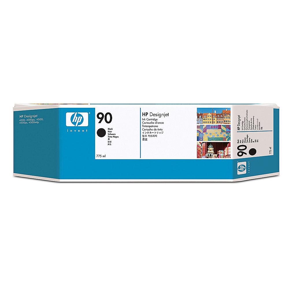 HP C5095A 3x Original Druckerpatrone 90 schwarz mit hoher Kapazität