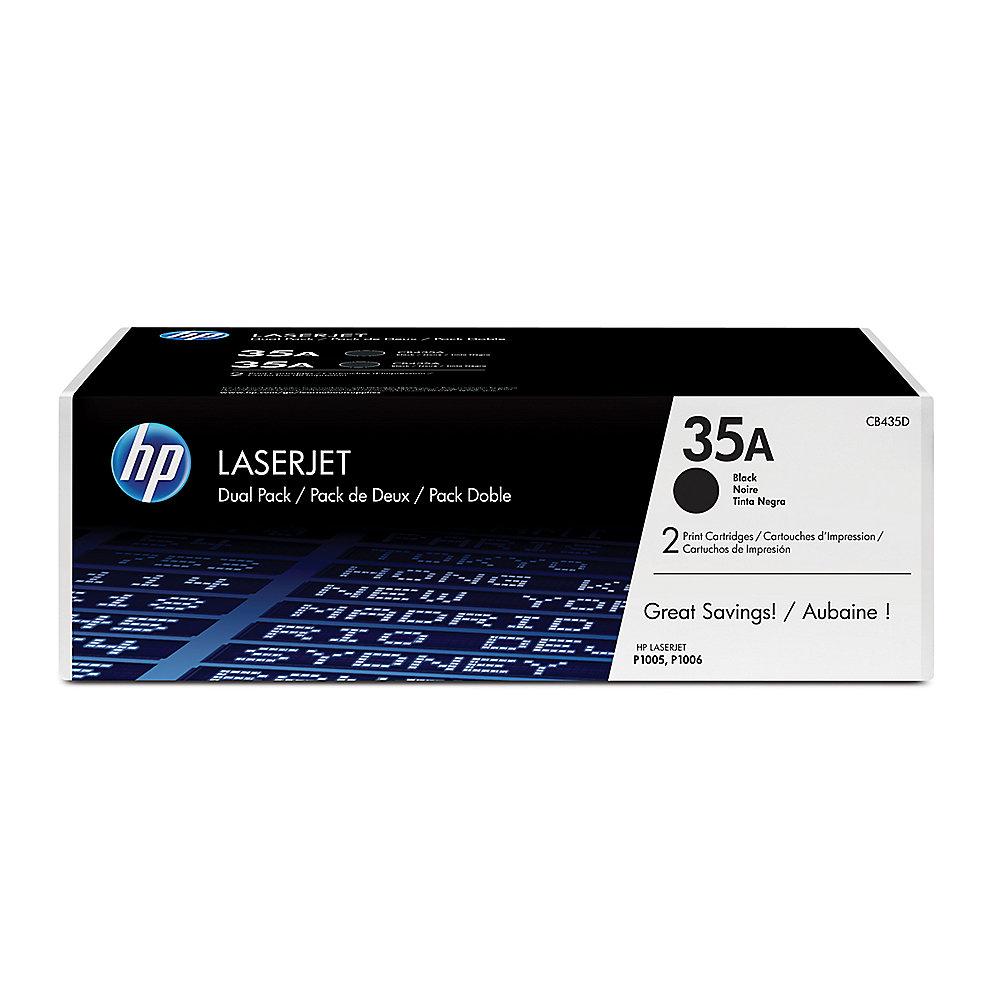 HP CB435AD 2x Original Tonerkassette 35A schwarz