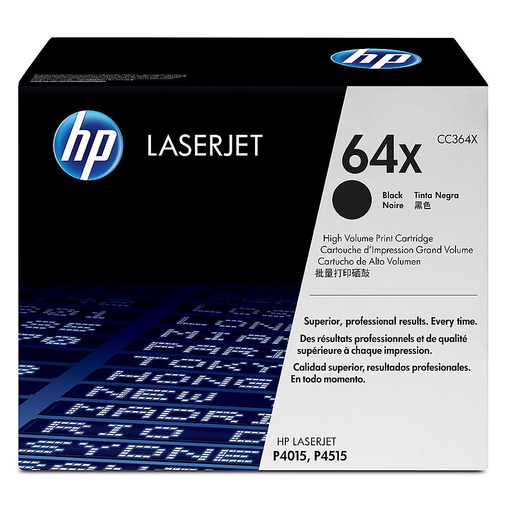 HP CC364X Original Tonerkassette 64X schwarz mit hoher Kapazität