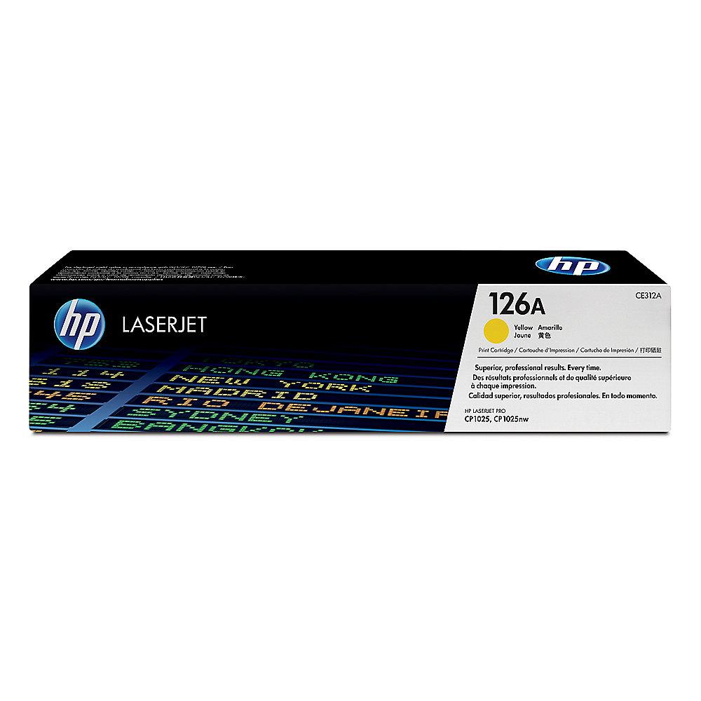 HP CE312A Original Tonerkassette 126A gelb
