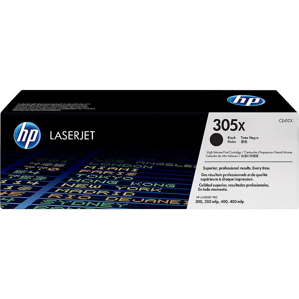 HP CE410X Original Tonerkassette 305X schwarz mit hoher Kapazität