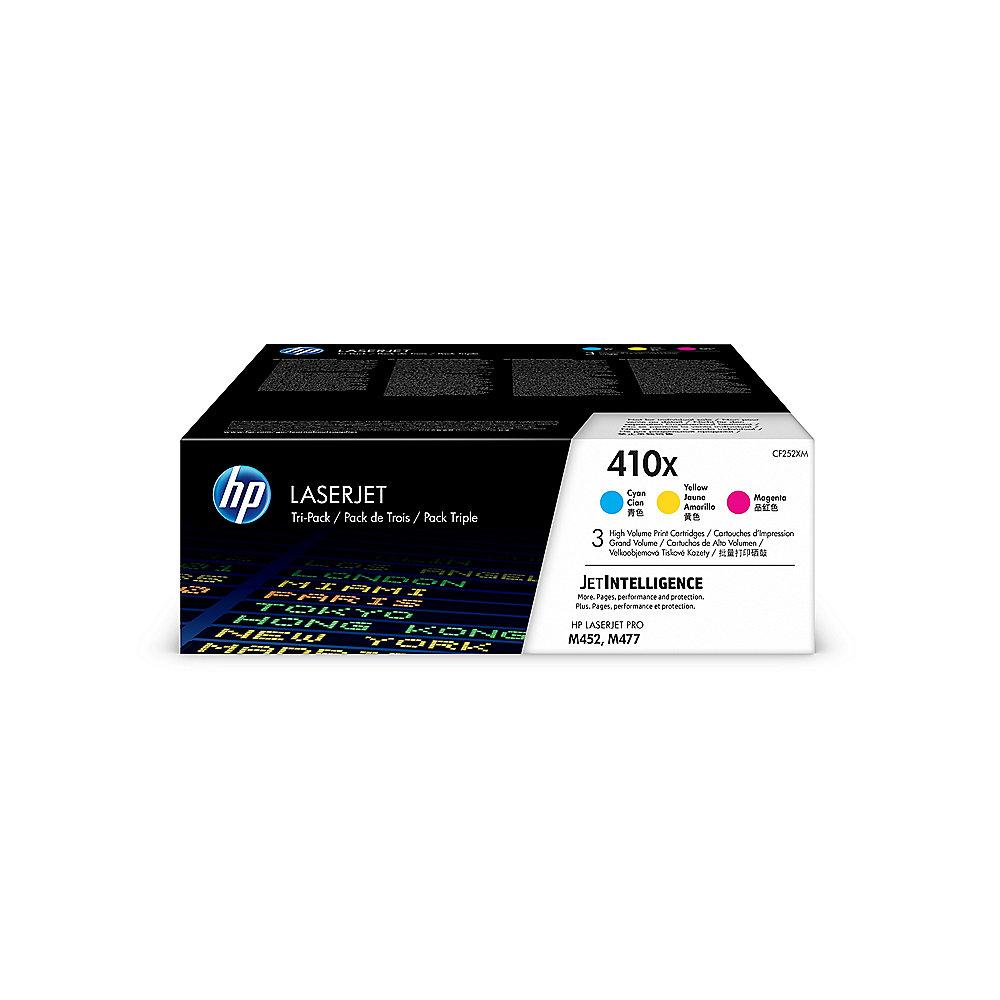 HP CF252XM Original Tonerkassetten Rainbow Kit 410X Cyan Magenta Gelb